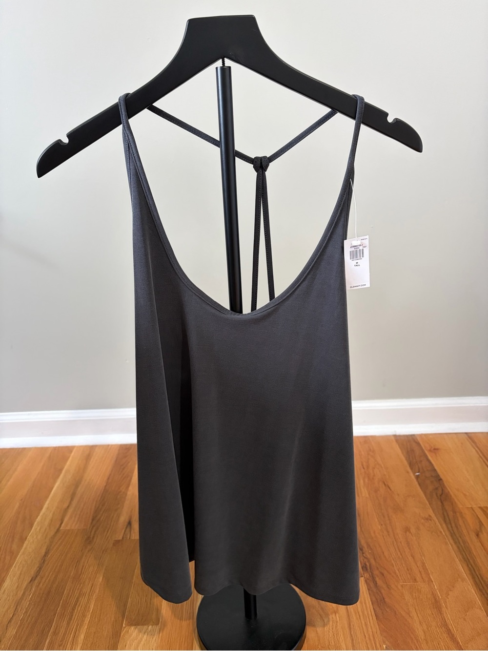 Old Navy Charcoal Gray Ribbed Tank Top